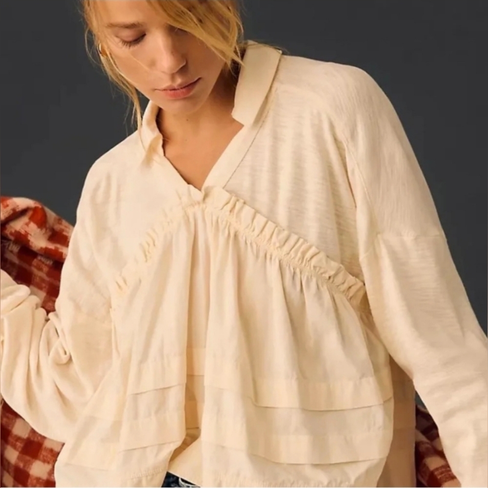 Pilcro Ruffled Blouse
